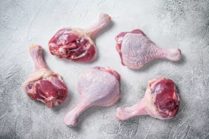 Raw Duck legs drumsticks