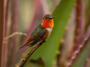 An Anna's hummingbird
