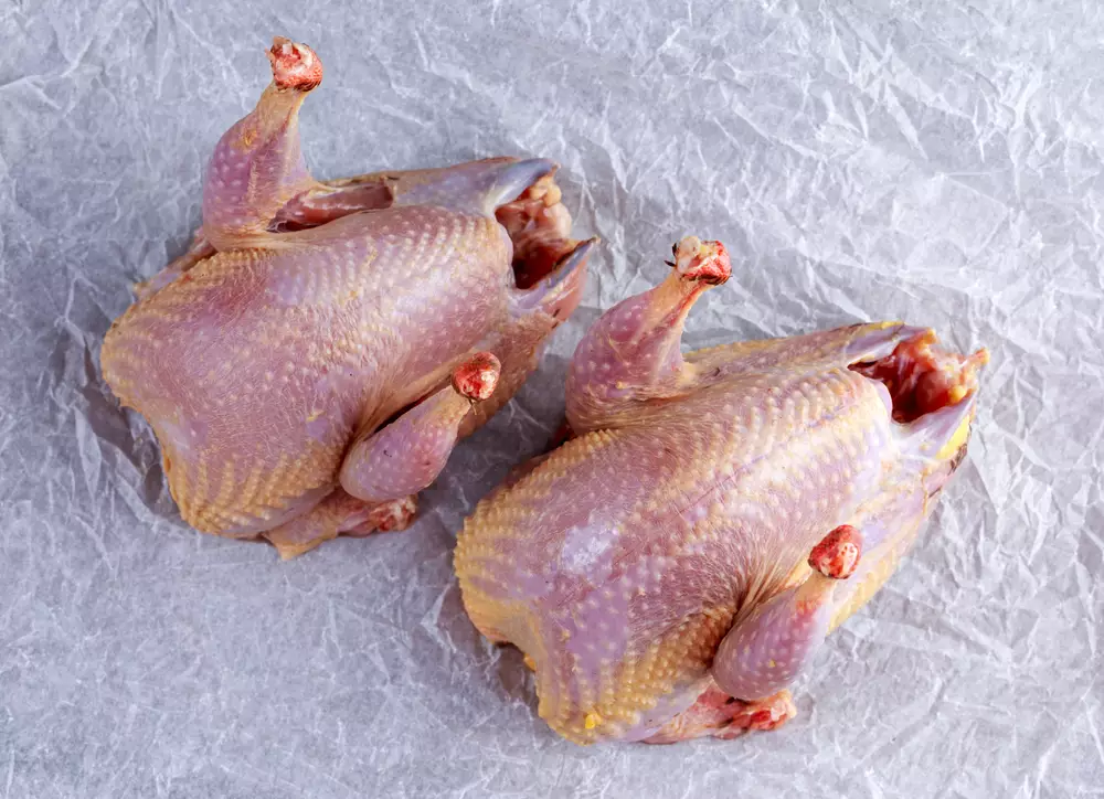 cook raw seasoned partridges